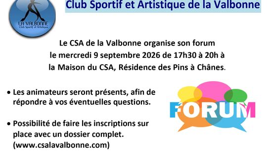 Forum La Valbonne club sportif et artistique